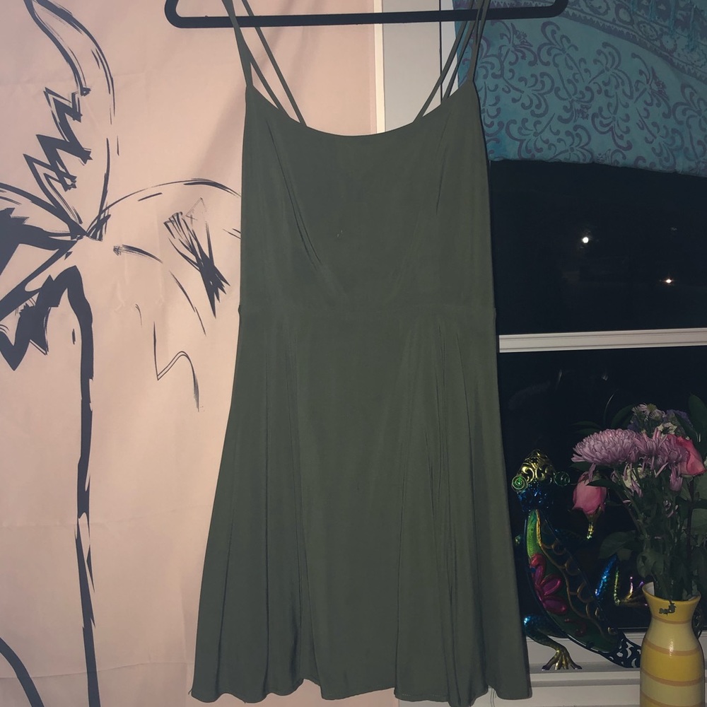 XXIForever Strappy Mini Dress, Forest Green